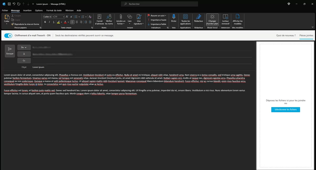 Tresorit Email Encryption création mail chiffré © Tresorit