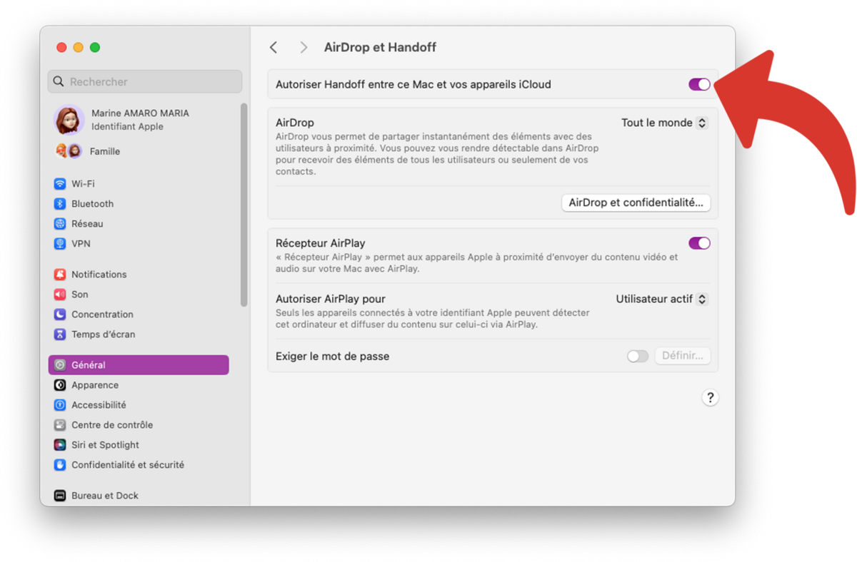 Activer Handoff sur Mac © Clubic