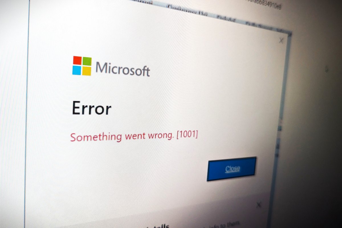 L'erreur 1001 de Microsoft, ce n'est jamais très agréable © Alexandre Boero pour Clubic
