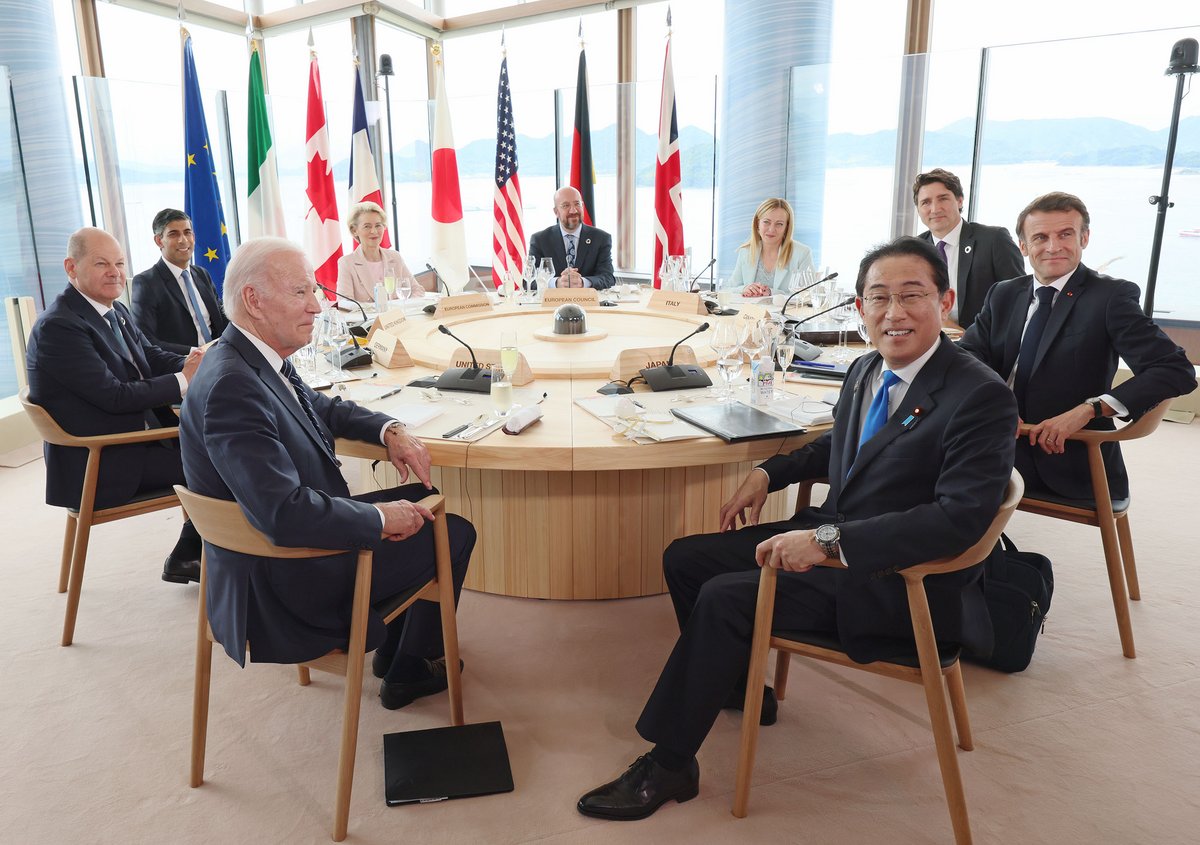 Une réunion des dirigeants du G7 © Wikipedia