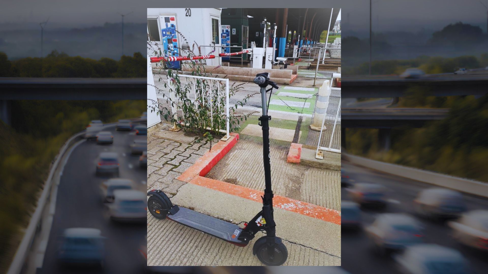 Au cours d'une escapade insolite, un homme arrêté alors qu'il circulait sur l'autoroute en trottinette électrique