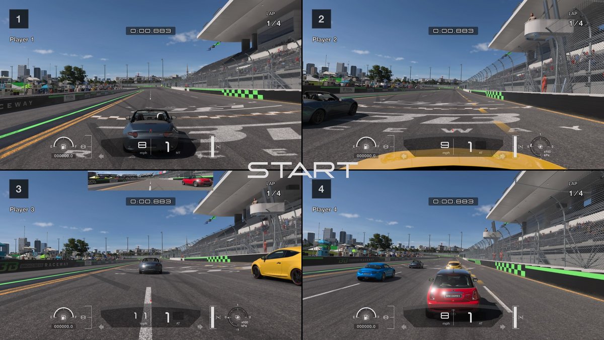 Gran Turismo 7 propose désormais un mode 4 joueurs en local (sur PS5) © PlayStation