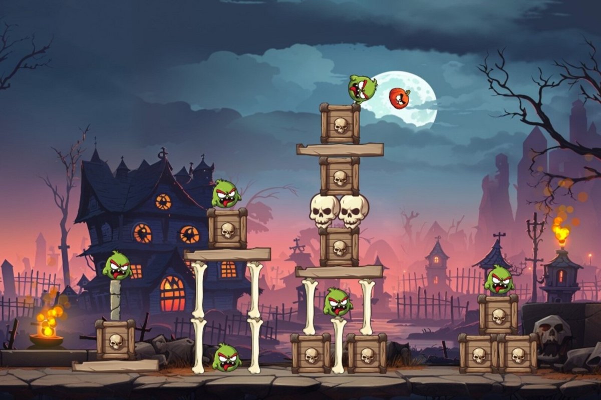 Capture d'écran du jeu Angry Pumpkins © Clubic