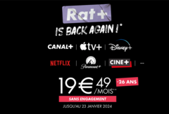 Canal+, Disney+, Netflix, OCS, Paramount+... dernières heures pour profiter de l'offre Rat+ à moins de 20€ par mois !