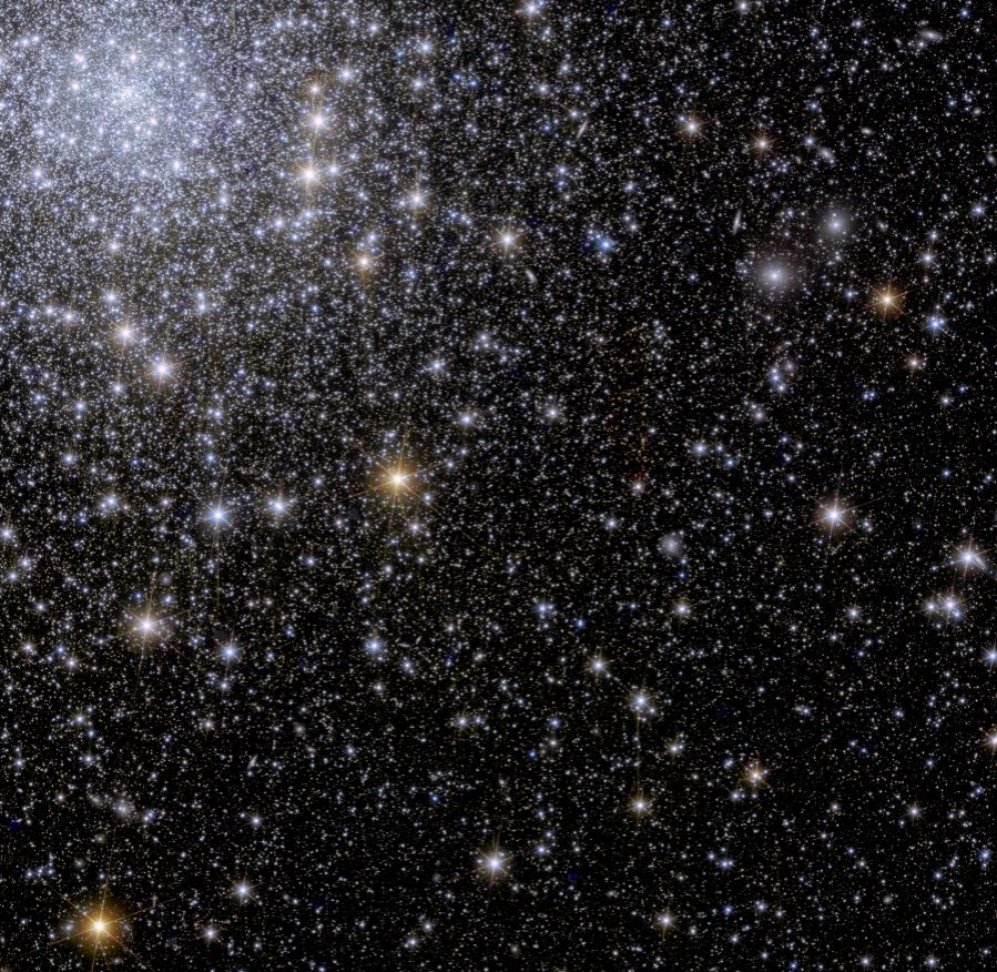 L'une des premières photos publiées (un cluster d'étoiles) après l'étalonnage du télescope spatial Euclid © ESA/Euclid/Euclid Consortium/NASA, CC BY-SA 3.0 IGO