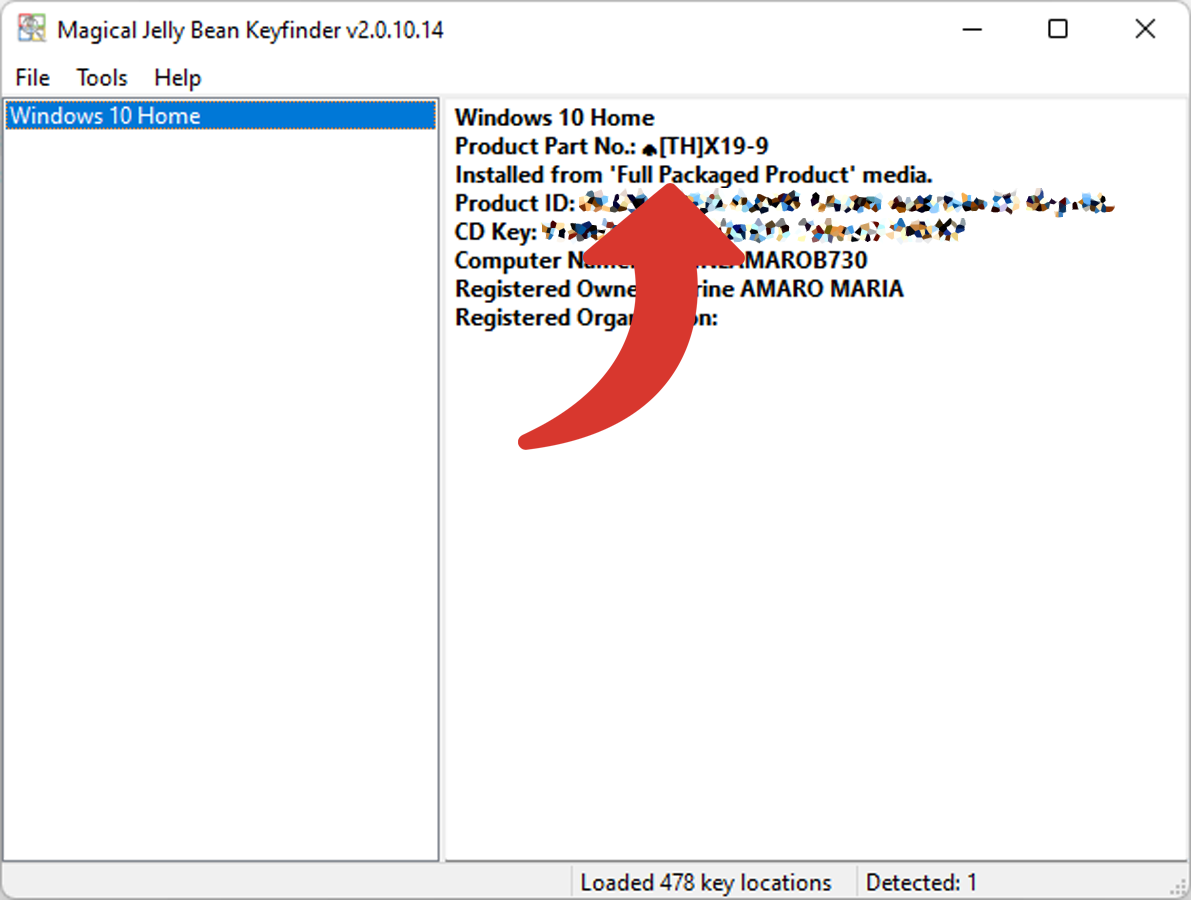 how to show license key windows 11