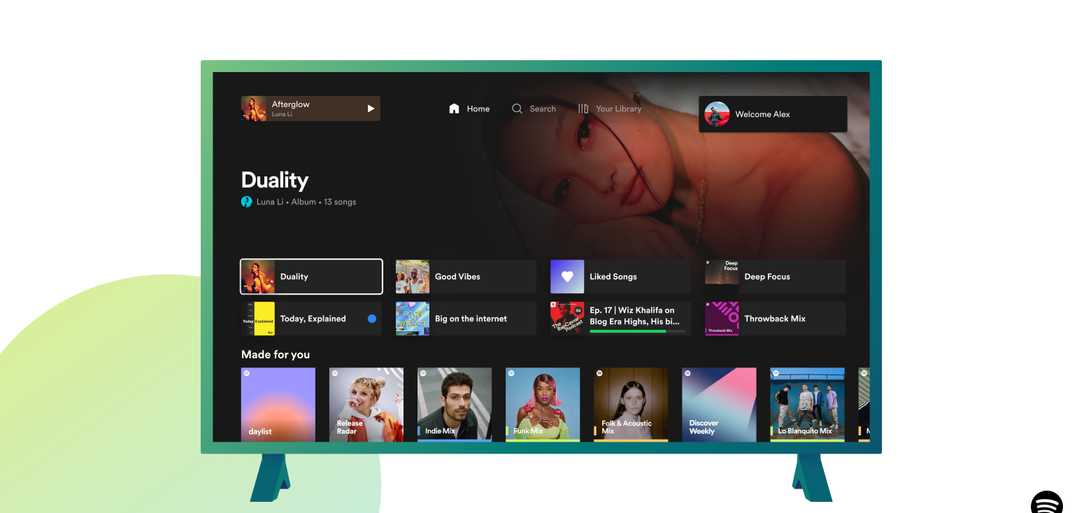 Spotify se refait une beauté plus que bienvenue sur nos téléviseurs