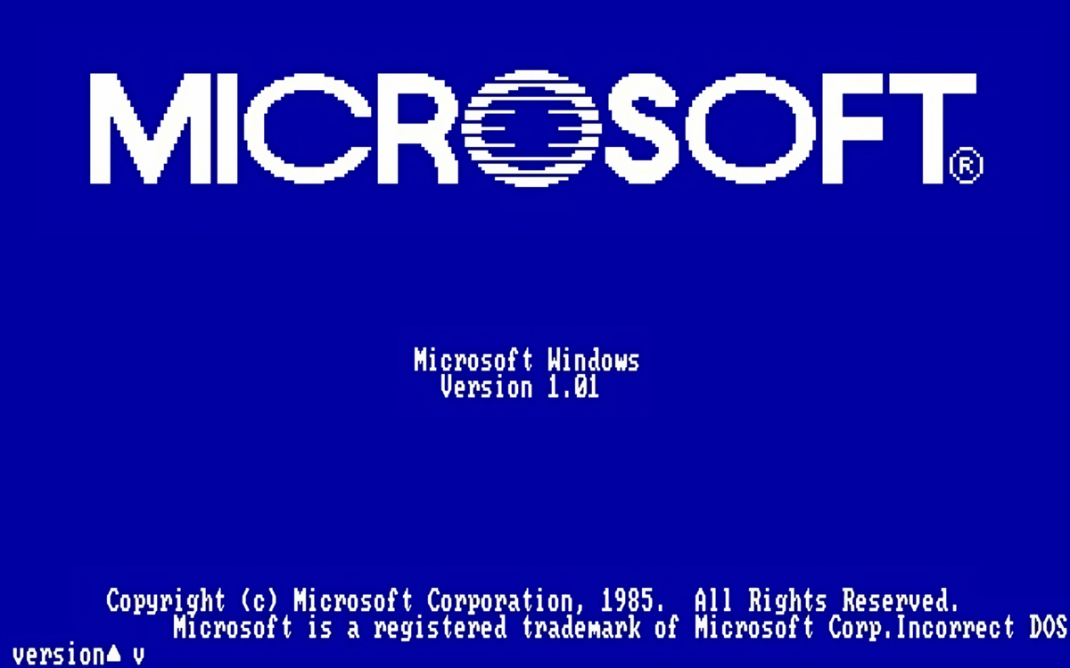 Annoncée le 10 novembre 1983, la première version de Windows sortira deux ans plus tard © Capture d'écran PantheraLeo1359531 / Wikimédia