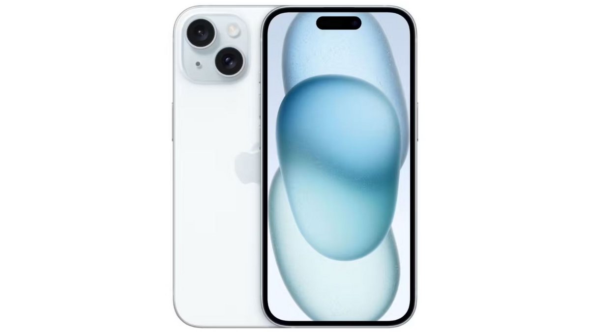 L'Apple iPhone 15, coloris bleu
