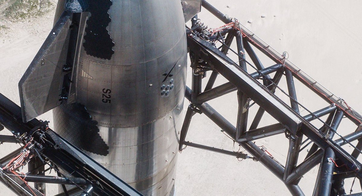 Et s&#039;il vole, combien de tuiles du SN25 seront encore en place à la fin ? © SpaceX