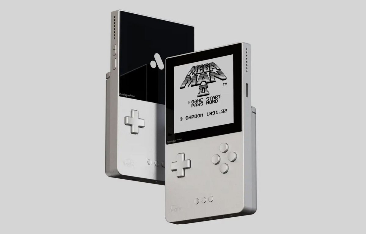L&#039;Analogue Pocket permet de relancer les meilleurs jeux de notre enfance, depuis les cartouches d&#039;origine, comme ici avec Mega Man 2© Analogue