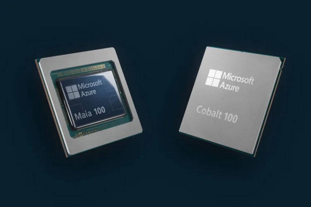 Les puces Maia 100 et Cobalt 100 conçues par Microsoft © Microsoft
