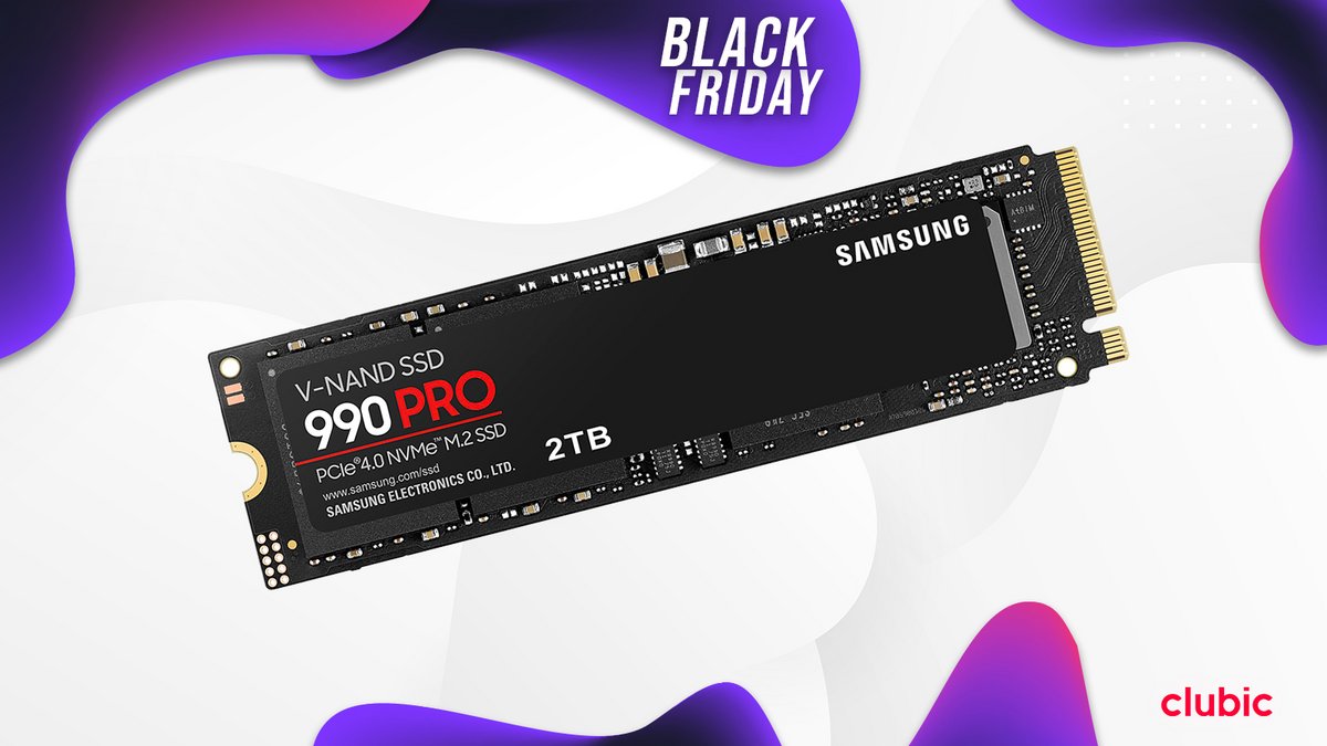 Le Samsung 990 Pro 2 To voit son prix passer sous une barre symbolique durant le Black Friday.