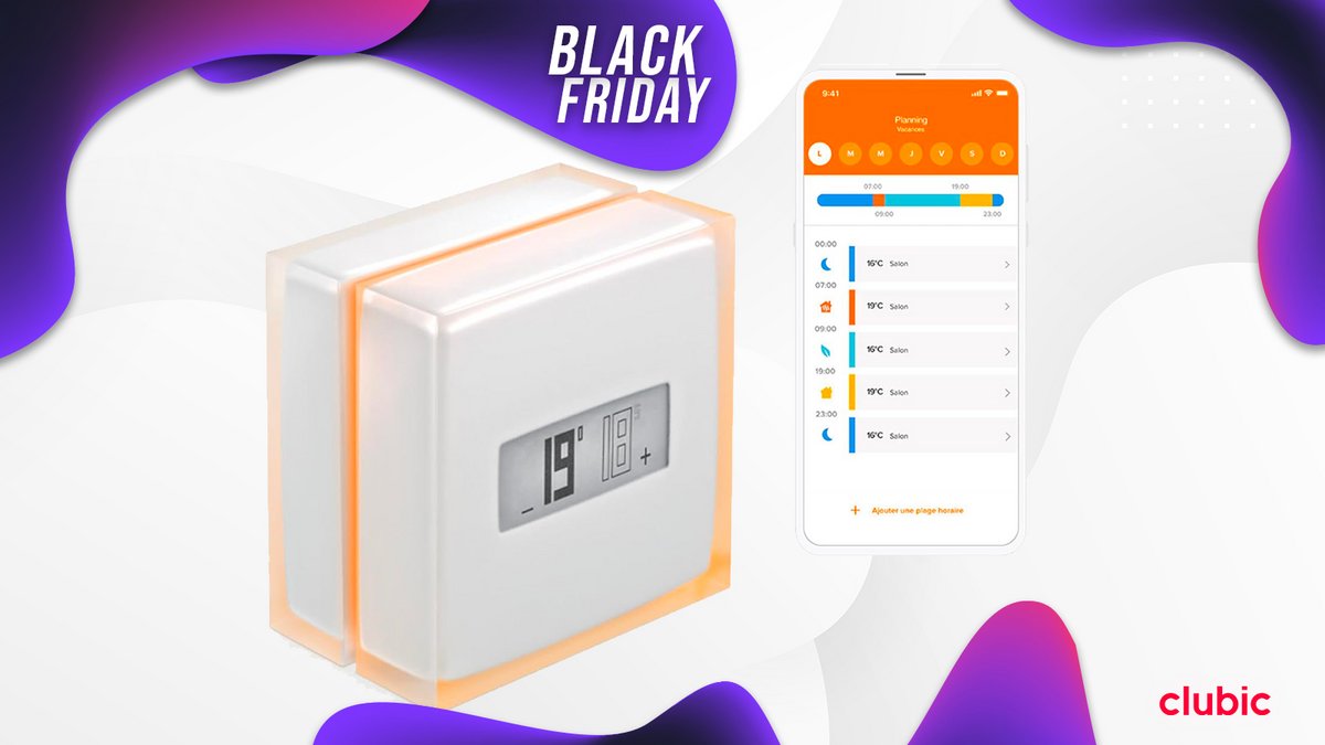 Le prix de ce thermostat connecté Netatmo n'aura jamais été aussi bas que  pour Black Friday