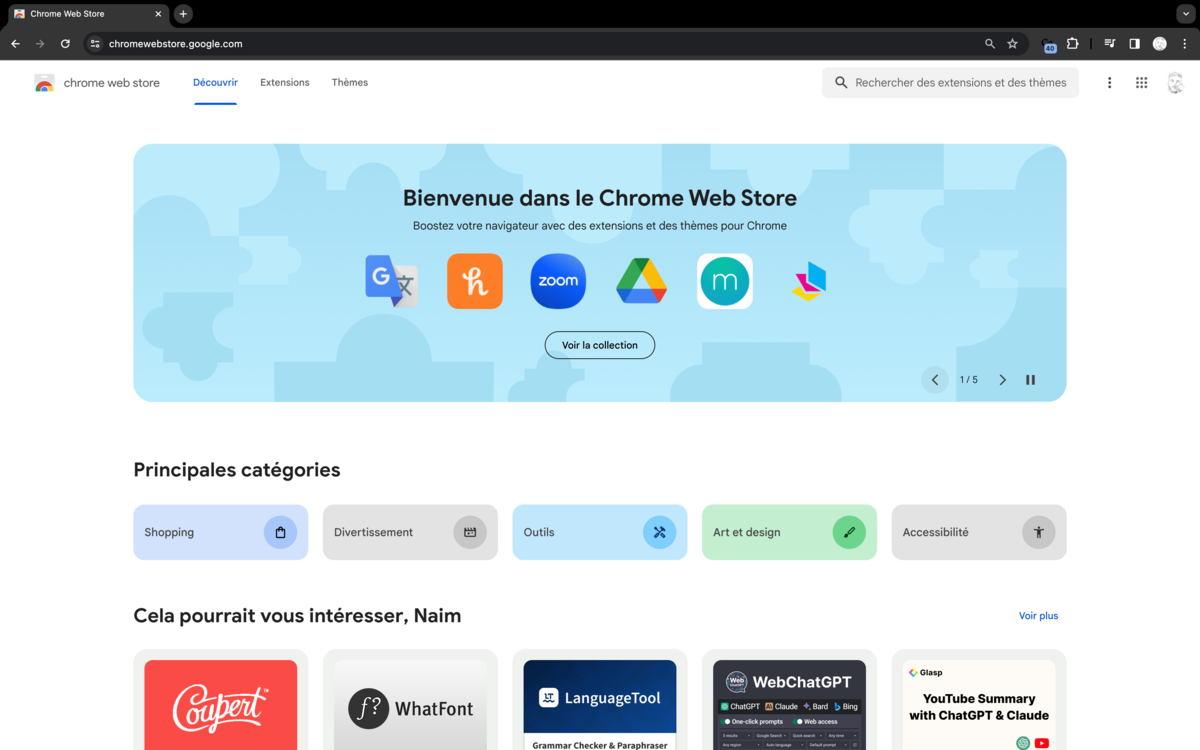 Le Chrome Web Store adopte un design Material You