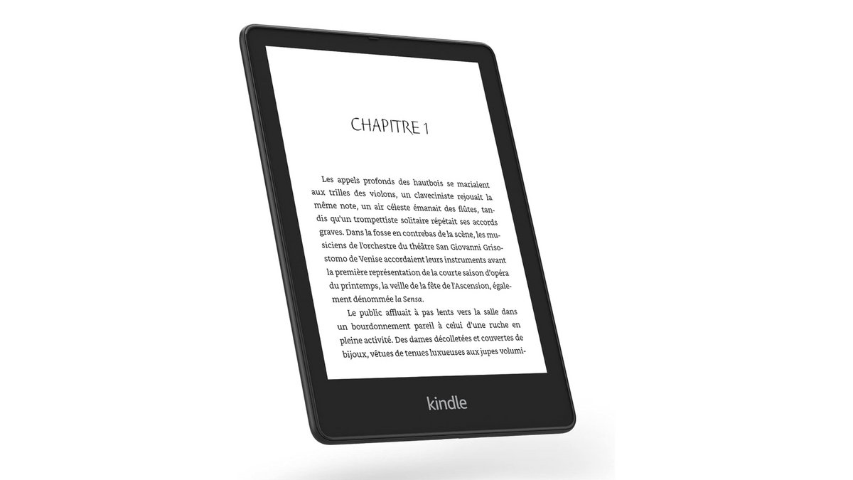 La liseuse électronique Kindle Paperwhite 2021 avec son écran rétroéclairé de 6,8"