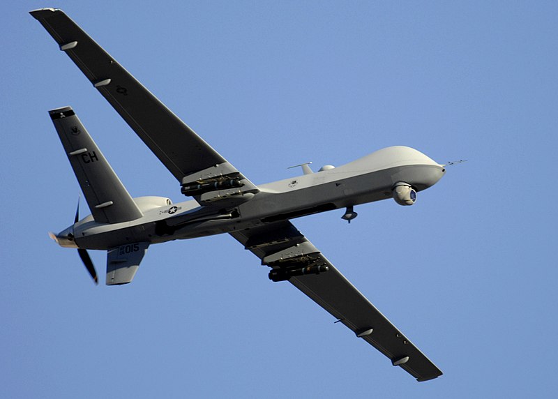  Le MQ-9 Reaper, un drone semi-autonome utilisé par l'U.S. Air Force pour des opérations de surveillance ou d'attaque © Master Sgt. Robert W. Valenca / U.S. Air Force 