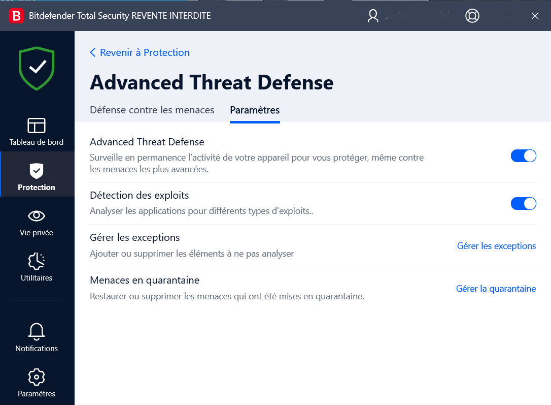 Bitdefender Total Security - Advanced Threat Defense