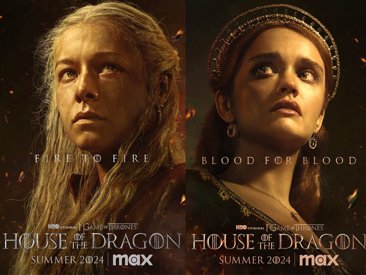 Deux posters pour la saison 2 de House of the Dragon © Max