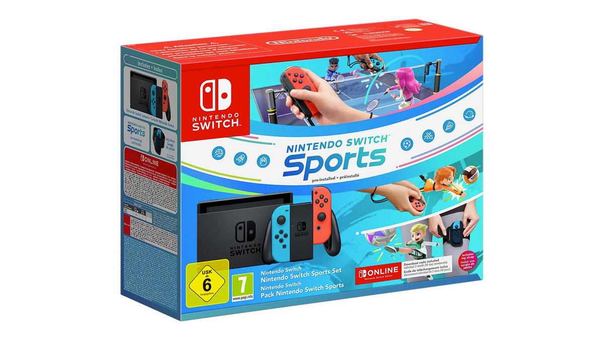 La console Nintendo Switch en pack avec Nintendo Switch Sports