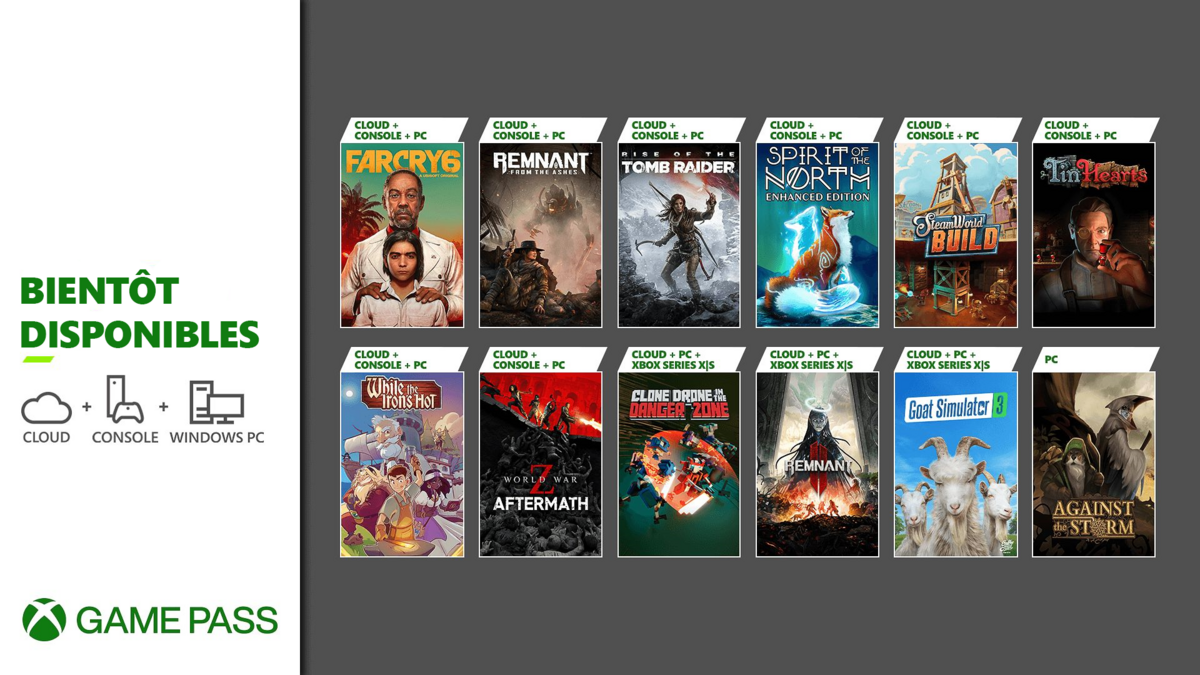 Xbox Game Pass jeux à venir décembre 2023 © Microsoft