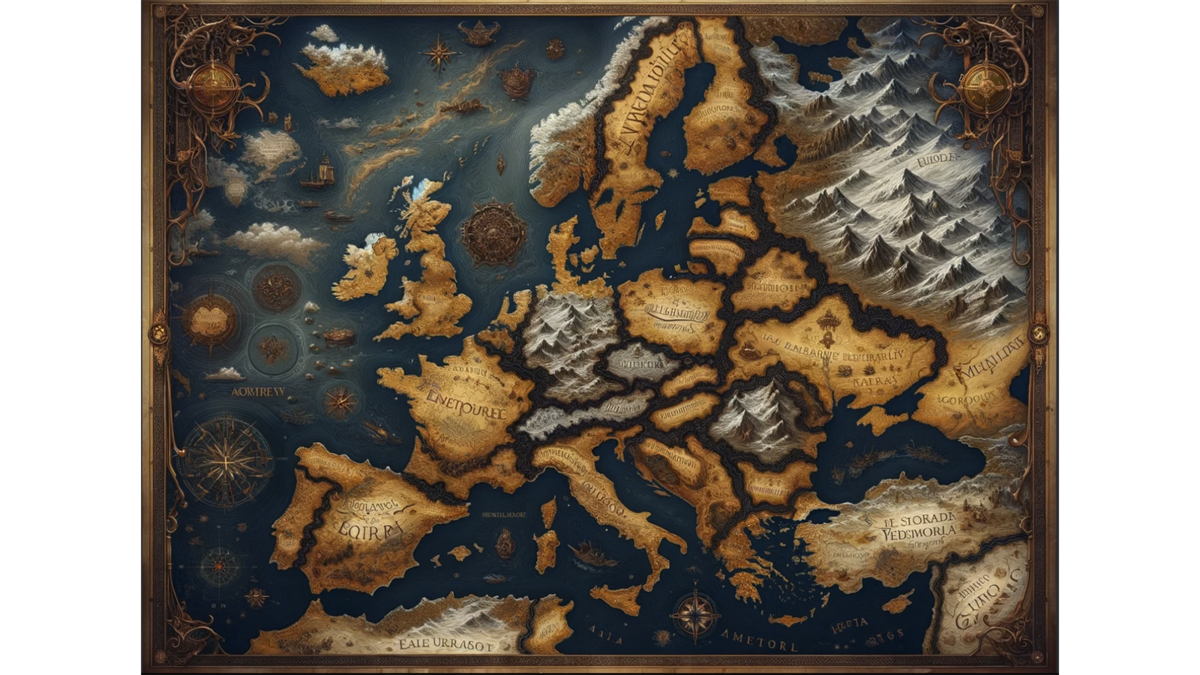 Carte de l’Europe façon Game of Thrones avec DALL·E 3 © Pascale Duc pour Clubic