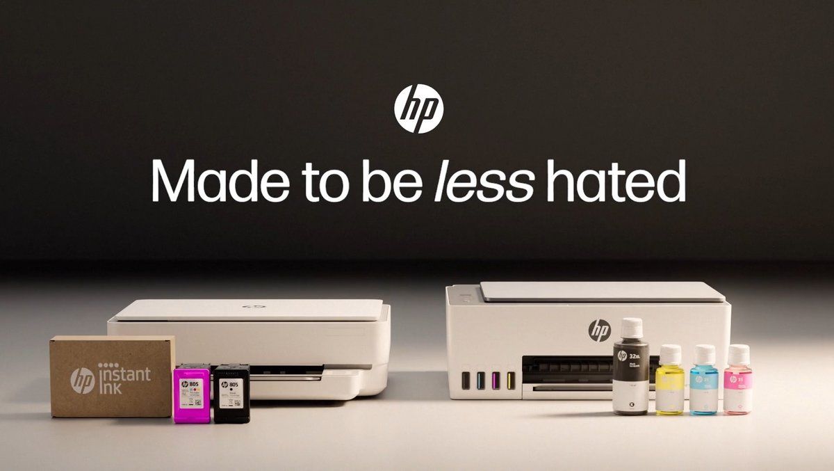 La dernière campagne signée HP revient sur le désamour que l'on porte généralement à nos imprimantes © HP