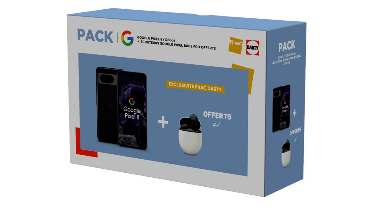 Le Google Pixel 8 et les Google Pixel Buds Pro en pack chez Fnac/Darty