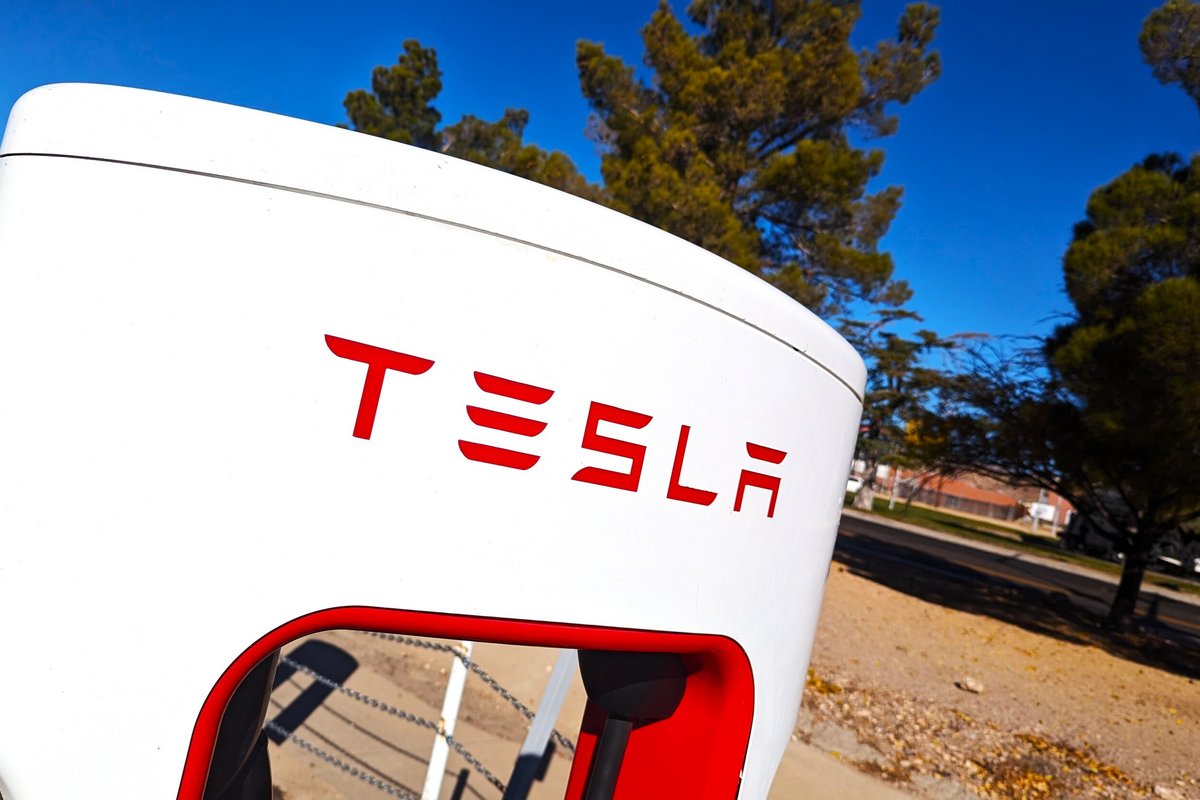 Tesla superchargeur, dans l'Arizona © Alexandre Boero / Clubic