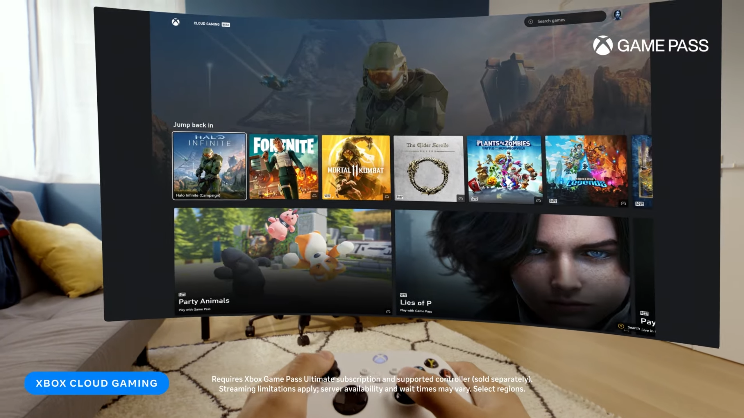 La tête littéralement dans les nuages, le Game Pass via Xbox Cloud Gaming arrive sur les casques Meta Quest