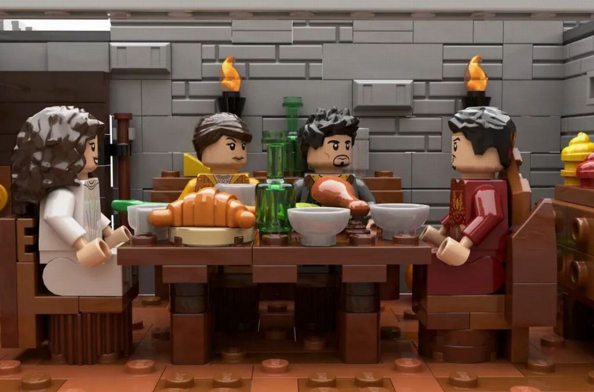 La célèbre salle à manger, un classique de la série © LEGO