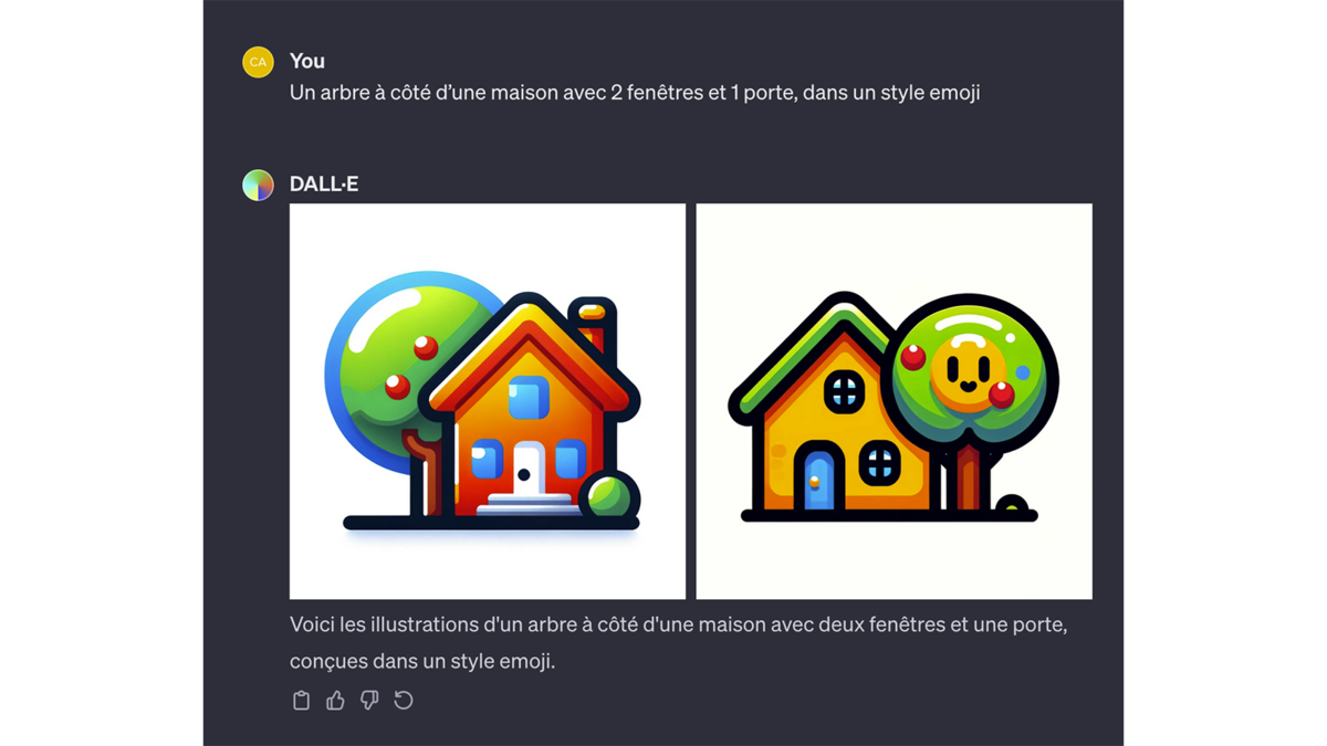 Images générées avec DALL·E 3, emoji © Pascale Duc pour Clubic