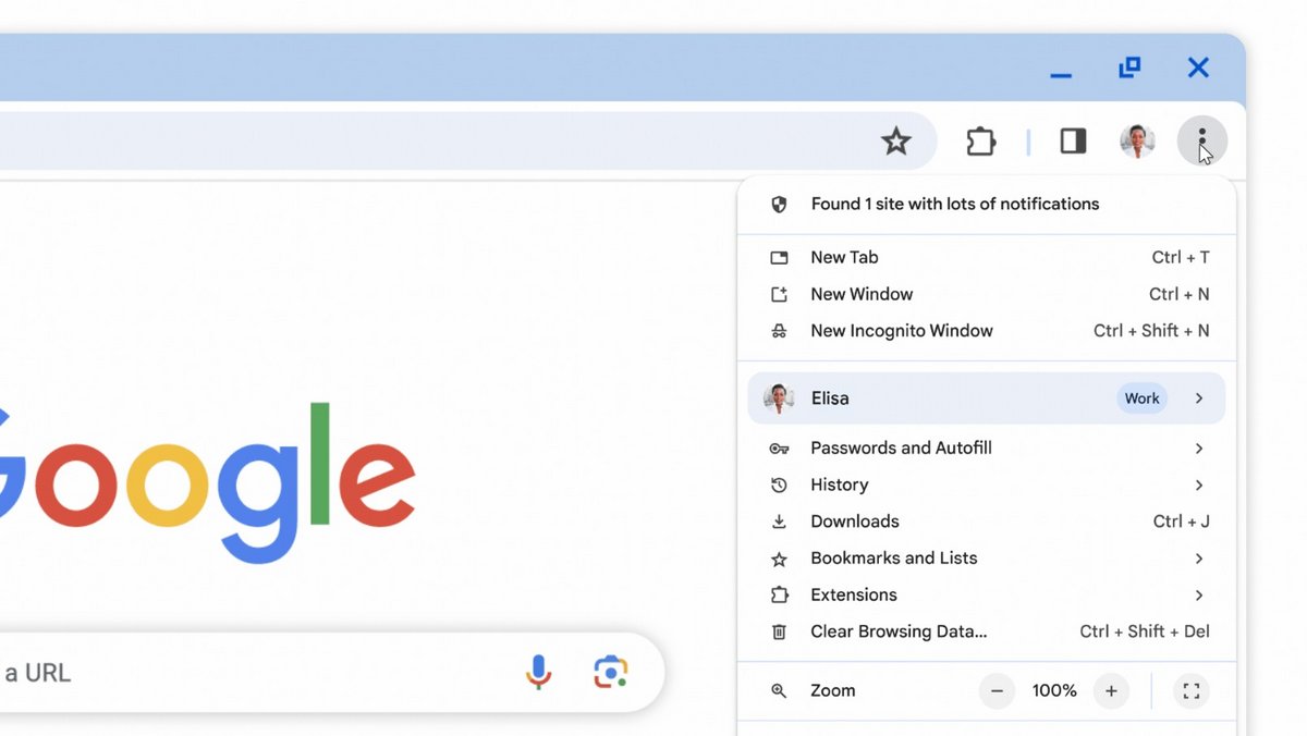 L'accès à l'outil Check-Up pendant votre navigation sur Chrome © Google
