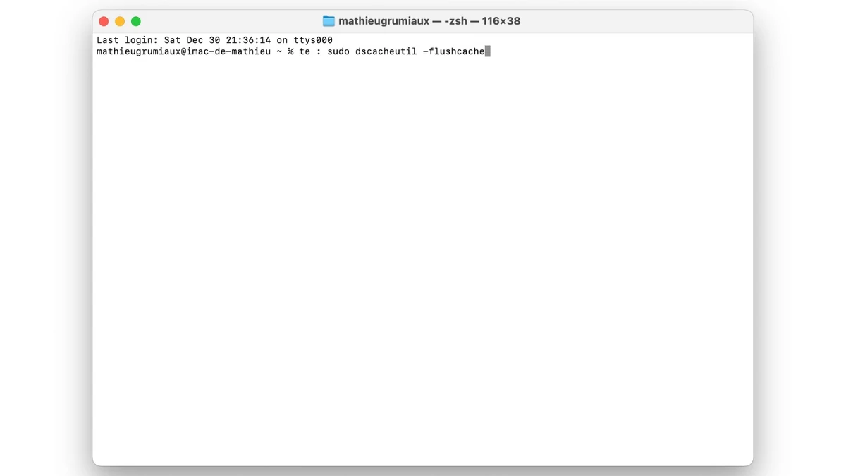nettoyer dns mac terminal. © © Mathieu Grumiaux pour Clubic