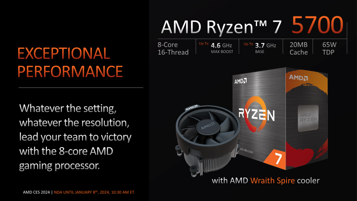 AMD Ryzen 7 5700 © AMD