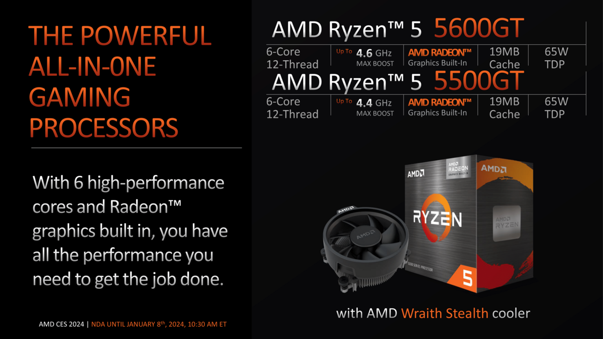 AMD Ryzen 7 5000GT © AMD