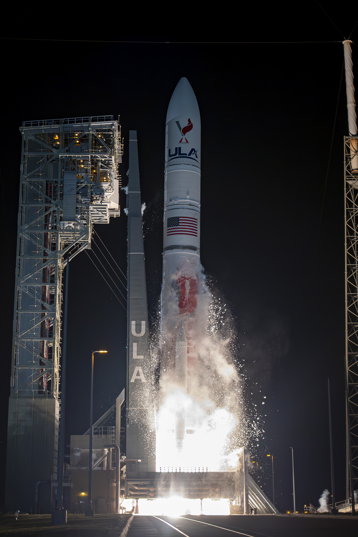 Au décollage, Vulcan penche à droite pour limiter son impact sur l'infrastructure. © United Launch Alliance