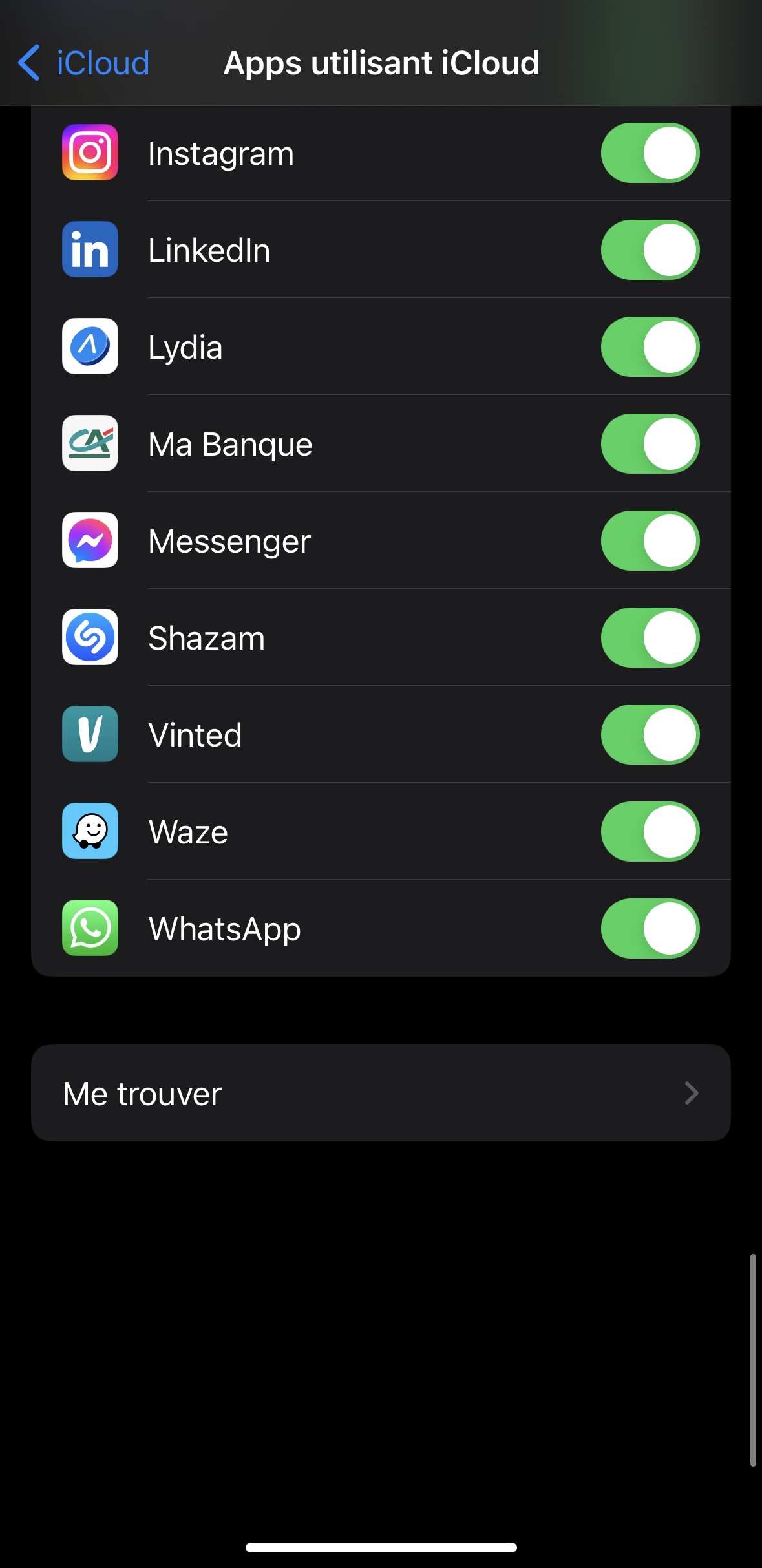 WhatsApp iCloud backup - IOS device