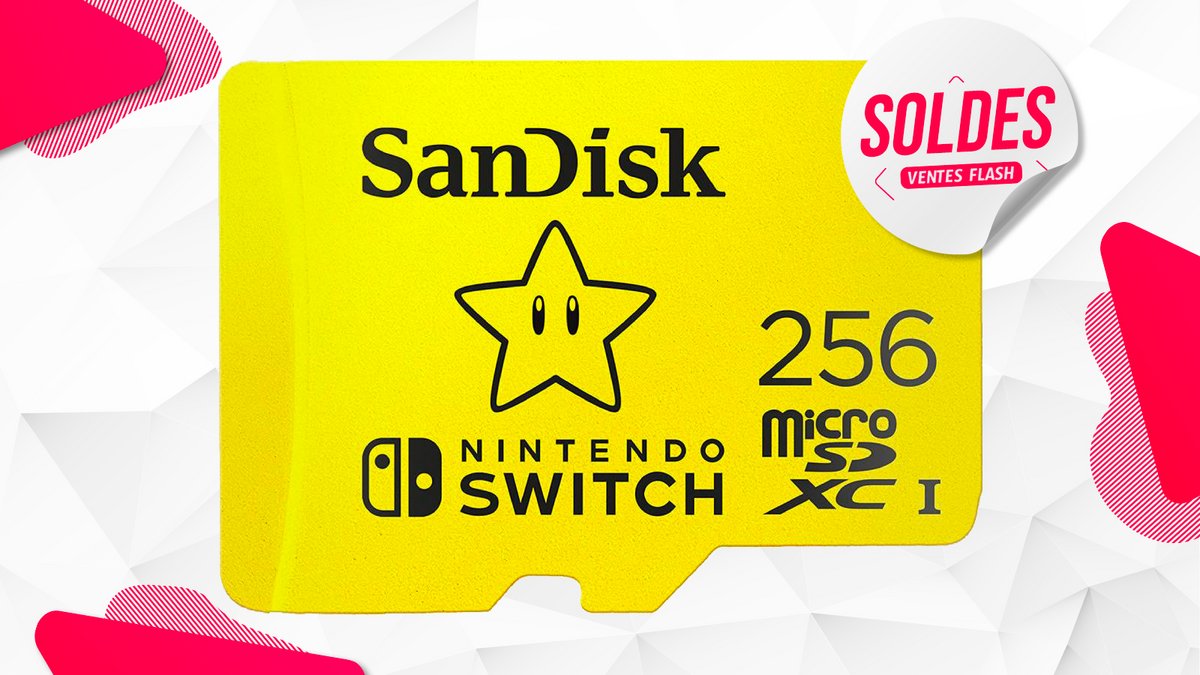 La carte microSDXC SanDisk pour Nintendo Switch 256 Go