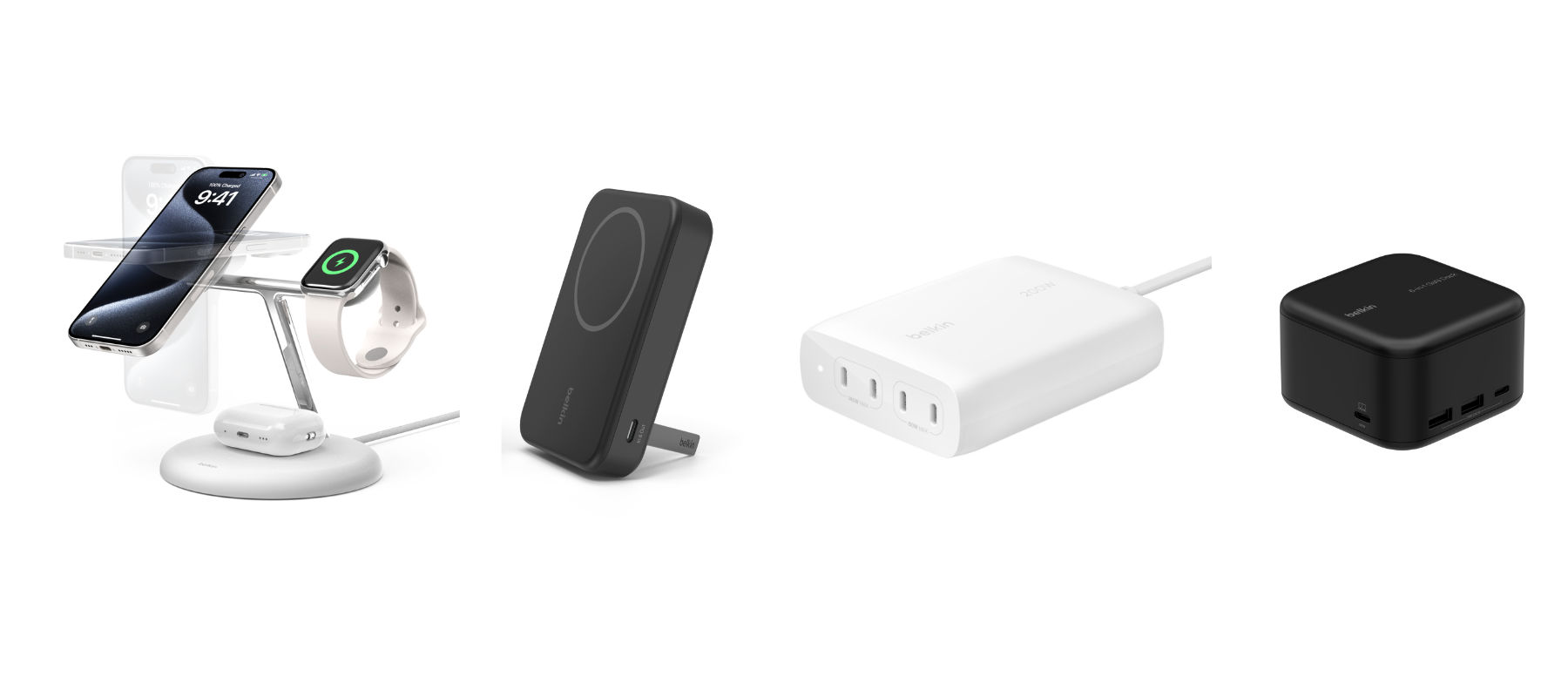 CES 2024 : Belkin sort l'artillerie lourde avec des produits Qi2 et GaN