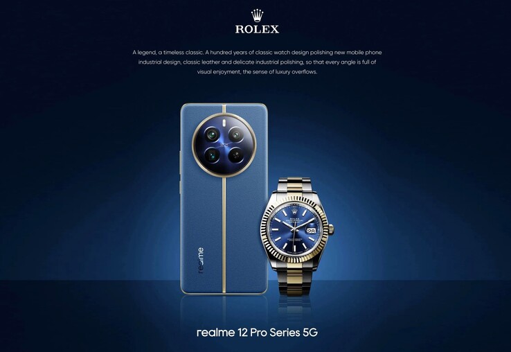 Le Realme 12 Pro a été développé en collaboration avec Rolex © Realme / Rolex