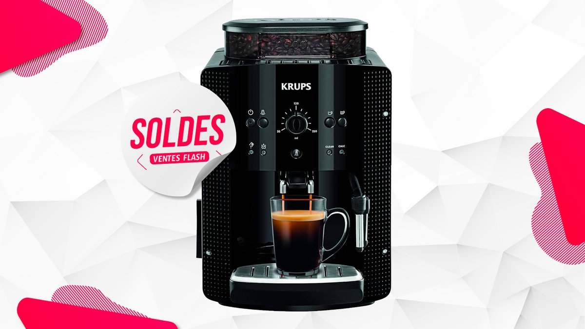 machine à café à grain cappuccino/espresso Krups Essential soldes