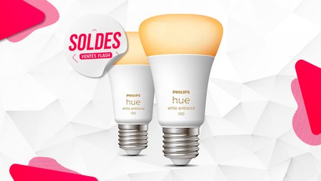 Ces deux ampoules connectées Philips Hue White sont soldées à -40% !