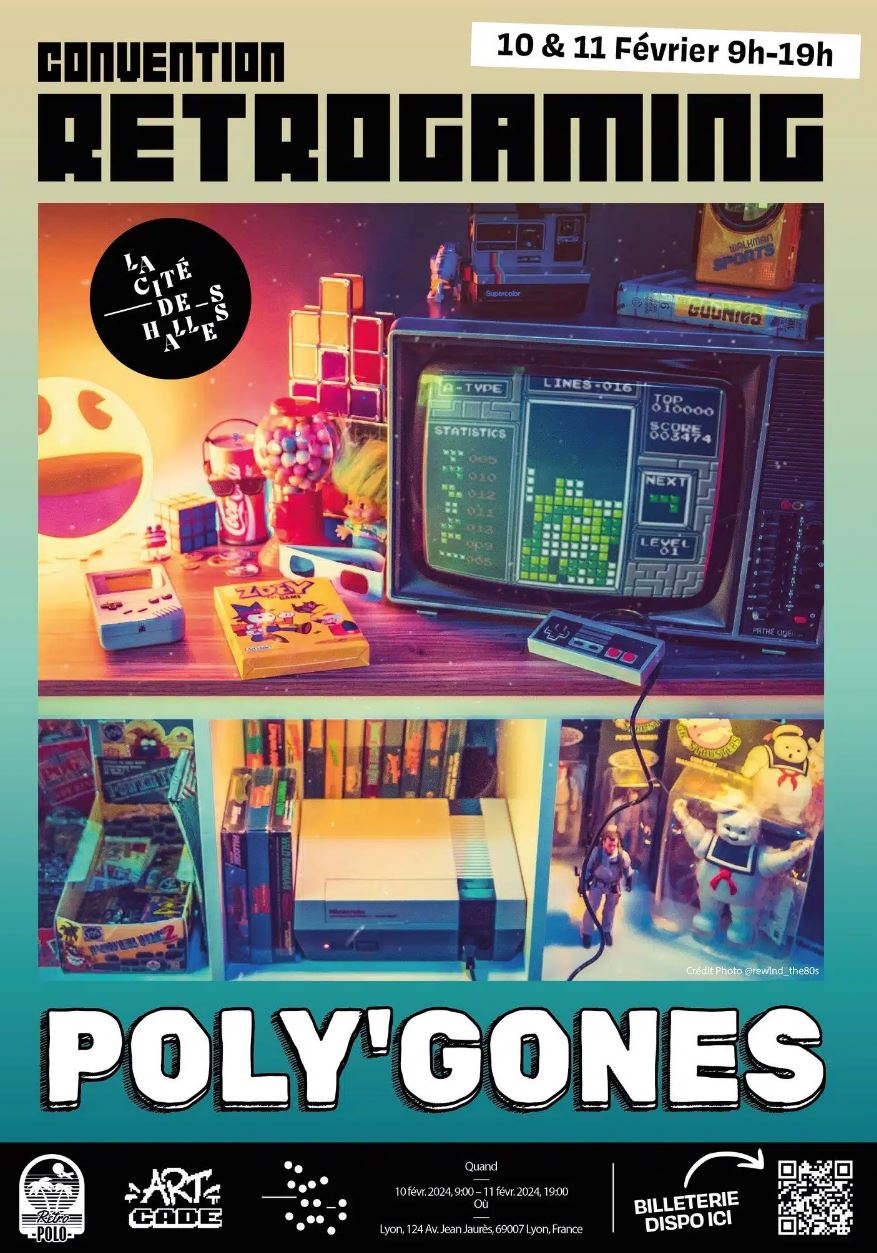 La première de Poly'Gones, c'est le week-end du 10/11 février à Lyon © Rewind the 80’S