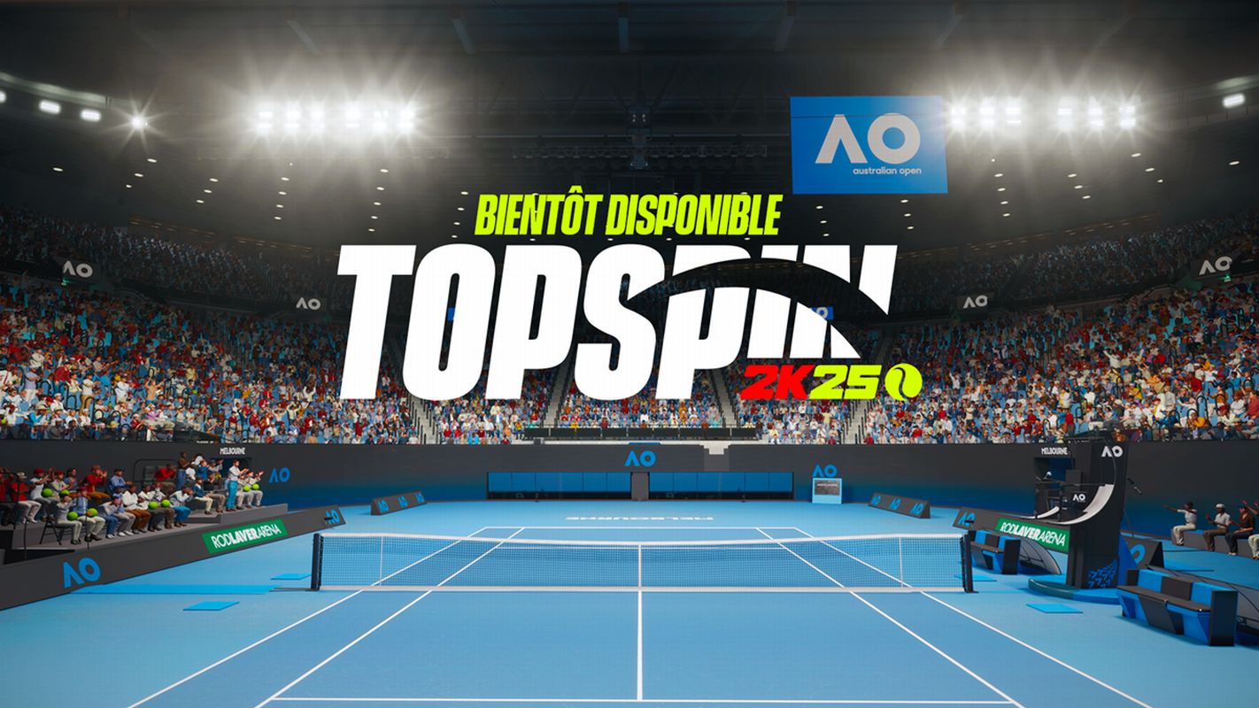 En plein Open d'Australie, TopSpin annonce son grand retour, porté par 2K et une courte bande-annonce