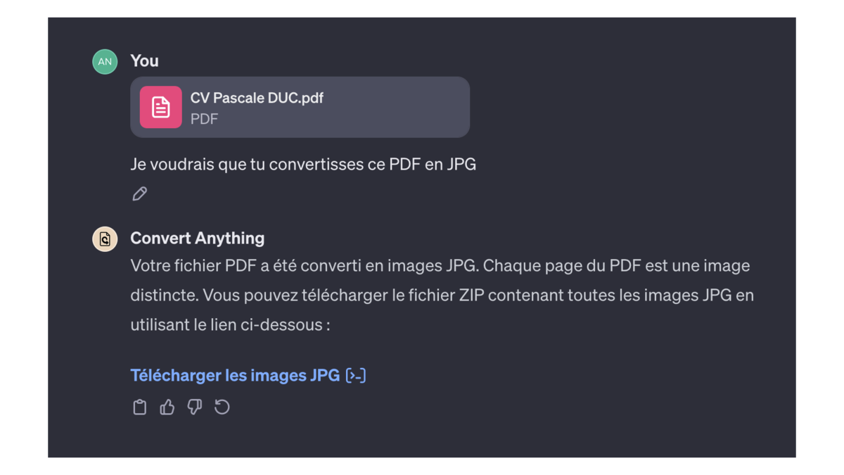 GPT Convert Anything © Pascale Duc pour Clubic