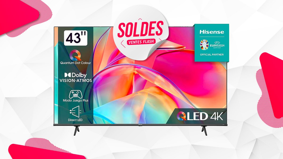 TV connectée QLED de 43&quot; Hisense 4K soldes