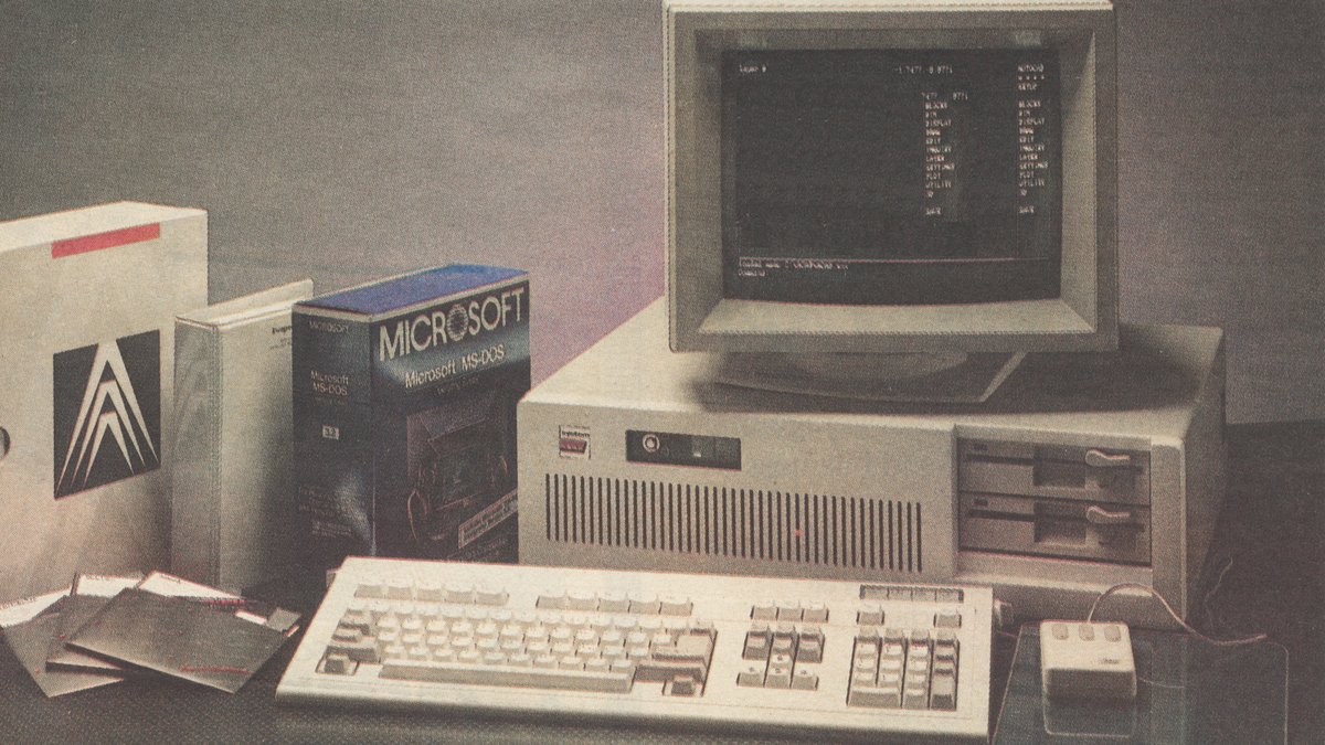 Un PowerPak 286 IBM PC (1987) tournant sous MS-DOS - Credit : Wikimedia Commons CC0 1.0 / Suspiciouscelery