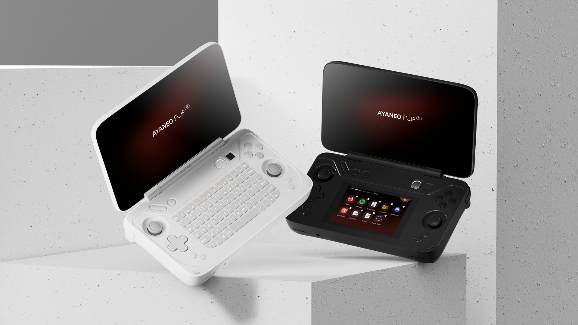 Double-écran ou clavier : AYANEO lance ses deux consoles à clapet FLIP DS et FLIP KB