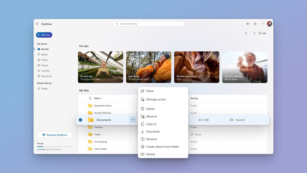 Microsoft déploie un OneDrive relooké, plus simple à utiliser